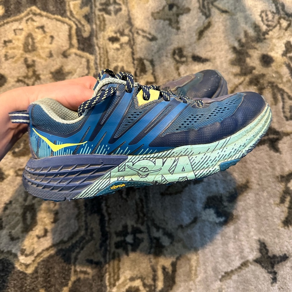Hoka Speedgoat 3 Trail Running Shoes Blue Women’s Size 6.5